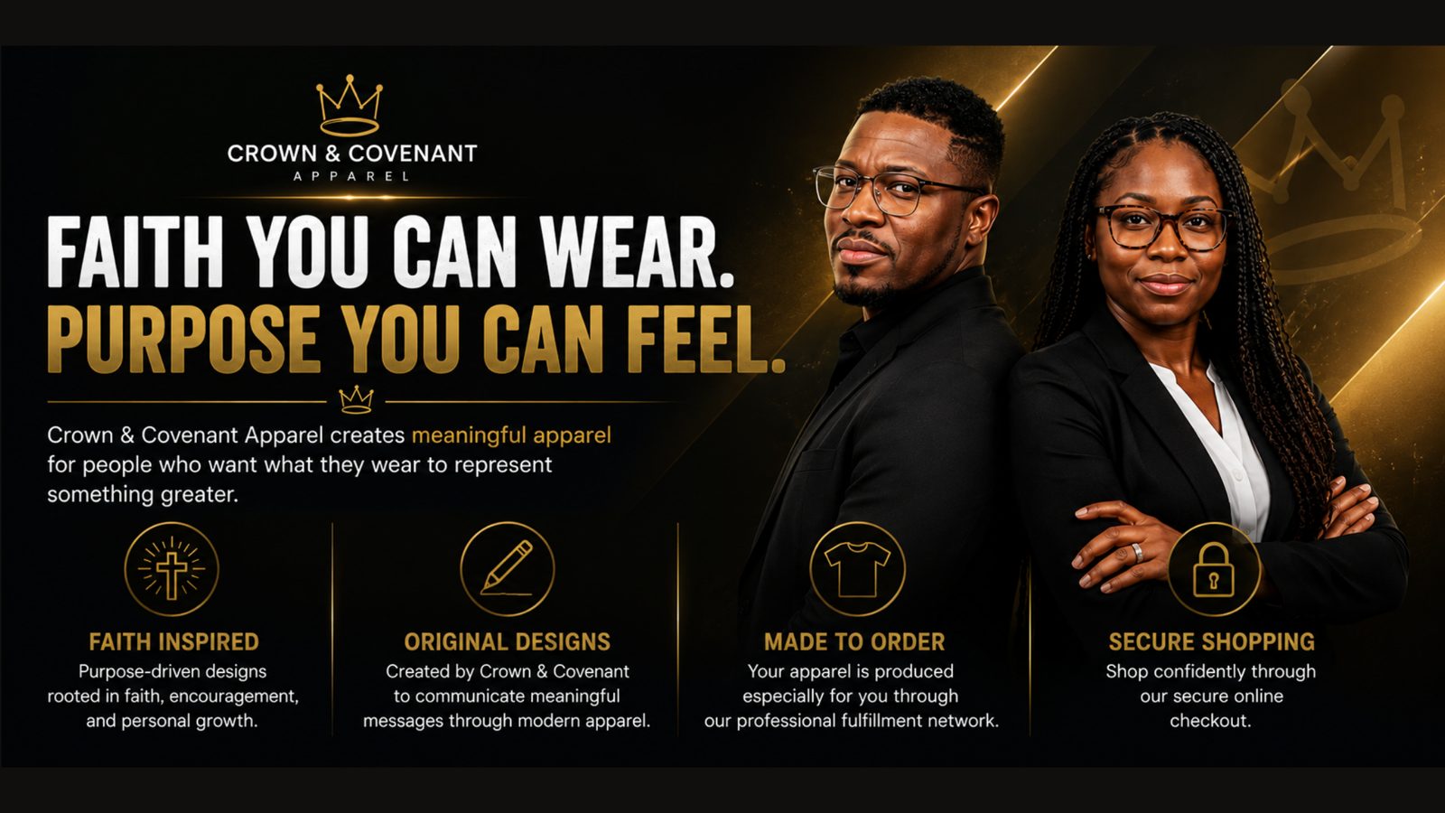 Crown & Covenant storefront banner